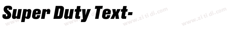 Super Duty Text字体转换